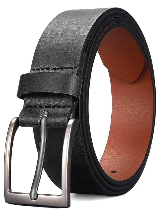 Zoro Black Genuine Leather Belt For Men | Jsbk04 | Size 46 46