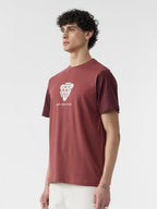 The Souled Store Iron Man: Arc Reactor Men and Boys Short Sleeves Round Neck Brown Graphic Printed Regular Fit Cotton T-Shirts