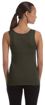 Ladies Baby Rib Tank - BLAcK - S(D0102H78M4T)