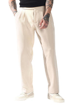 Hubberholme Men Solid Relaxed Fit Mid-Rise Korean Trousers 21 Beige
