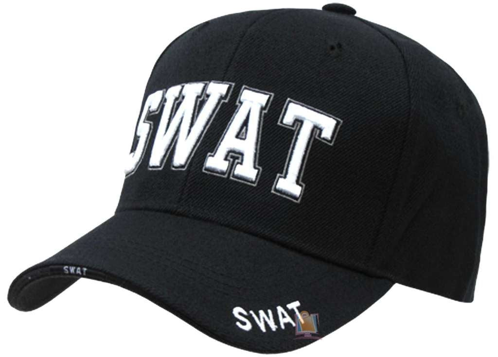 RAPID DOMINANCE 3-D High Embroidered Law Enforcement Baseball Caps Hat Hats (Adjustable , SWAT)