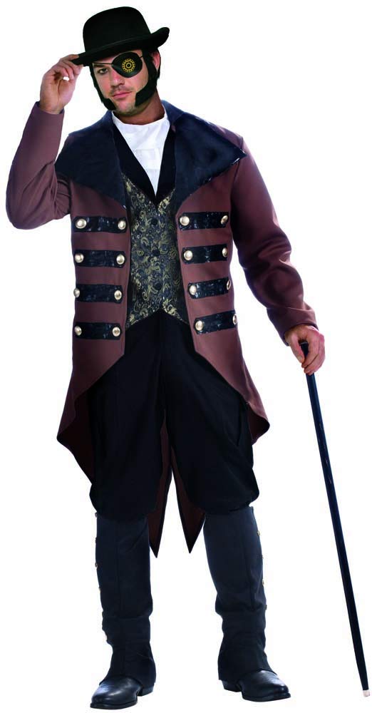 Forum Men's Plus Size Steampunk Jack Costume, as Shown, X-Large