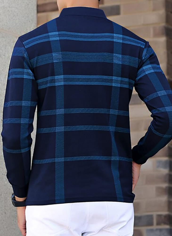 Noble Monk MenS Polo Neck Full Sleeves T-Shirt | Causal Tshirt For Men And Boys