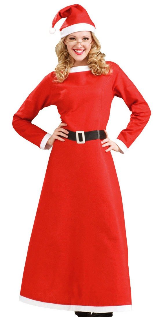 Forum Novelties Women's Simply Mrs. Santa Costume, Multi, Plus
