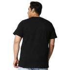 Bewakoof Mens Mickey Trio Call (DL) Graphic Print 100% Cotton Plus Size T-Shirt- Regular Fit, Round Neck, Half Sleeve Black