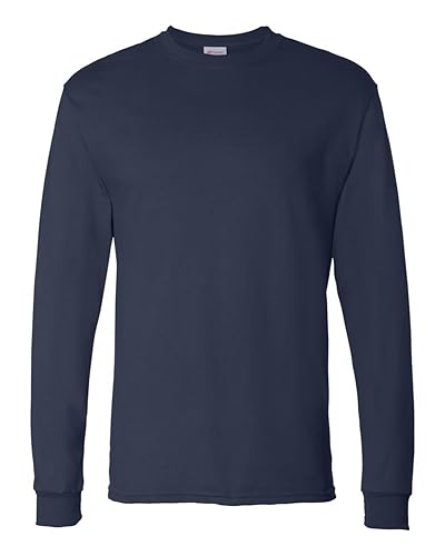 Mens 52 oz comfortSoft cotton Long-Sleeve T-Shirt - WHITE - S(D0102H7KTcP)