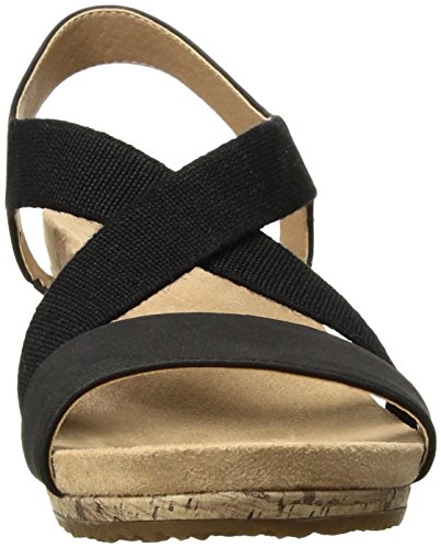 LifeStride Women's Mexico Sandal, black, 8 M US