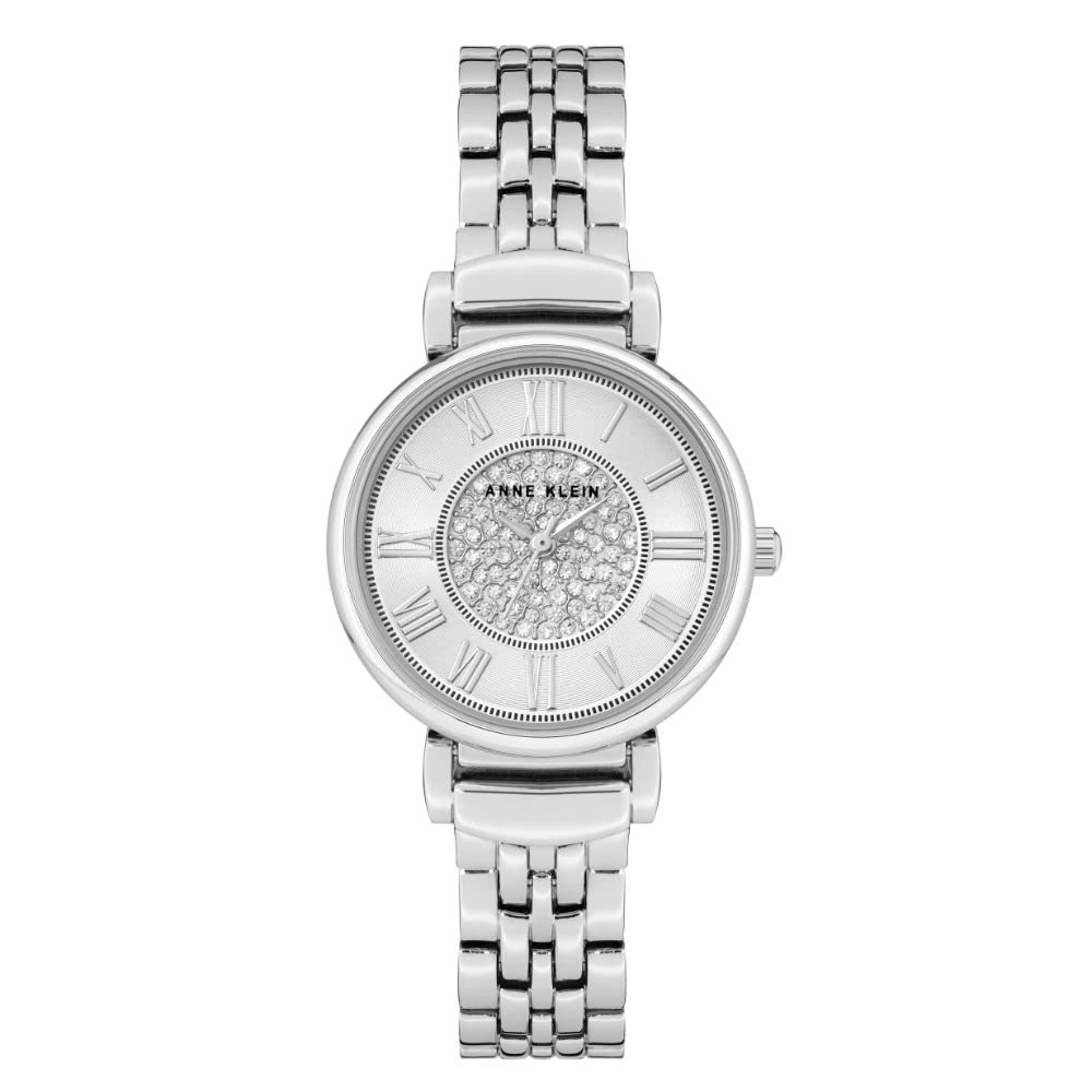 Anne Klein Women's Premium Crystal Accented Bracelet Watch