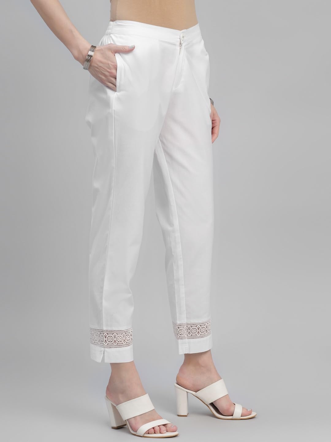 Libas WomenS Regular Casual Pants (Pl804_White