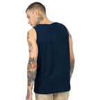 Bewakoof Mens Regular Fit Vroom Panda Graphic Print Blue Round Neck Vest