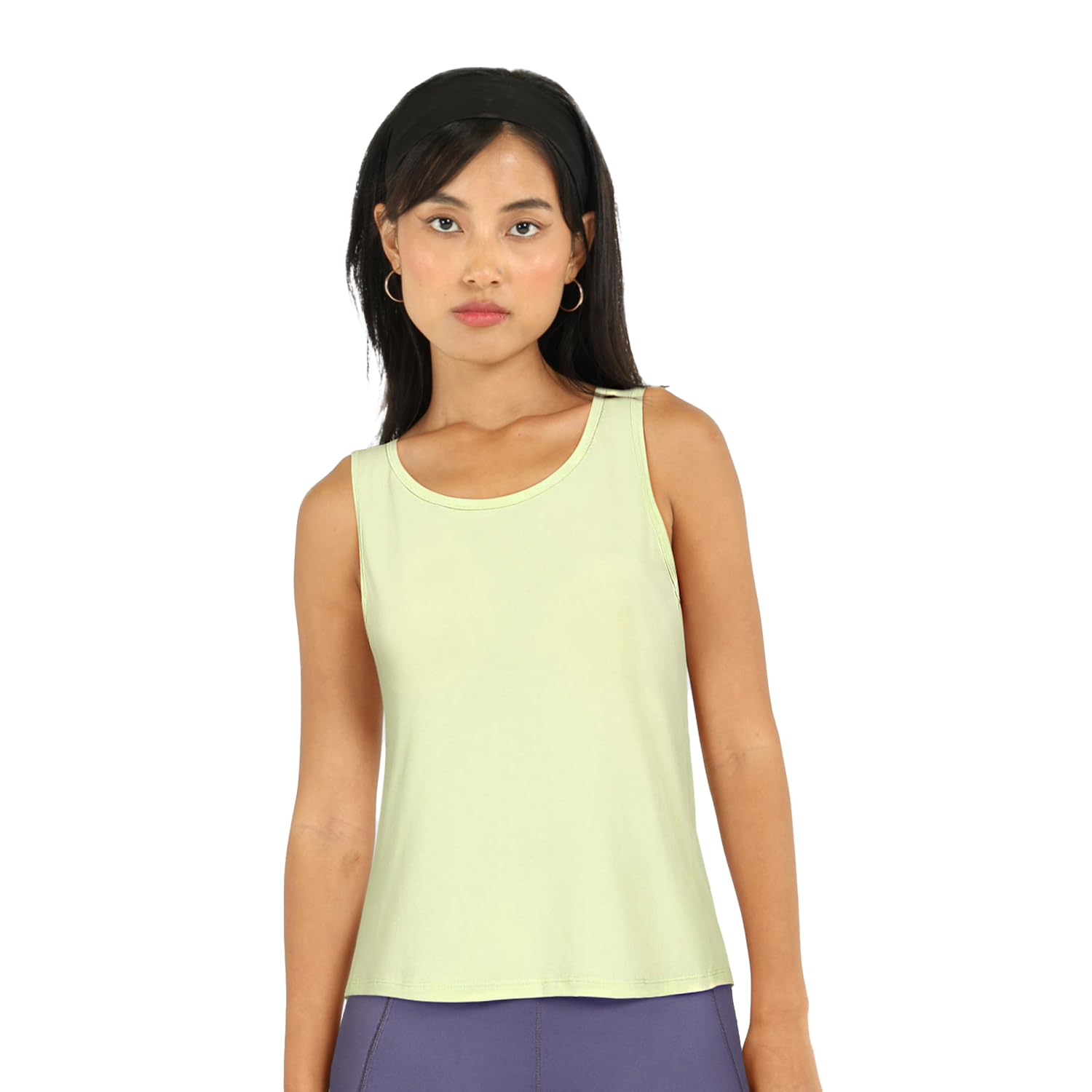 BlissClub Step Up Tank | Two Layer Fabric | Modal-Polyester | Sleeveless | Sweat-Wicking