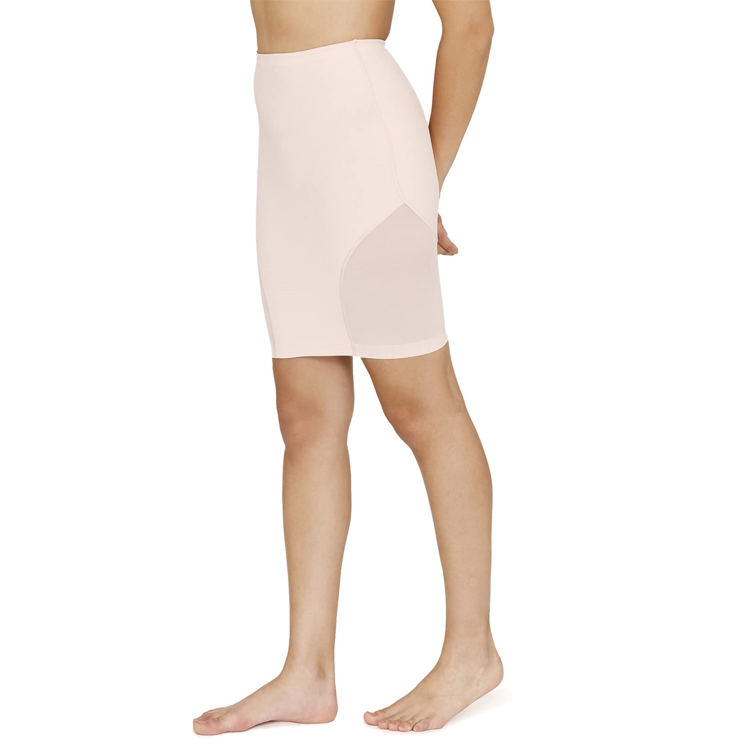 Zivame All Day Short Length Shaping Skirt for Women - Sepia Rose