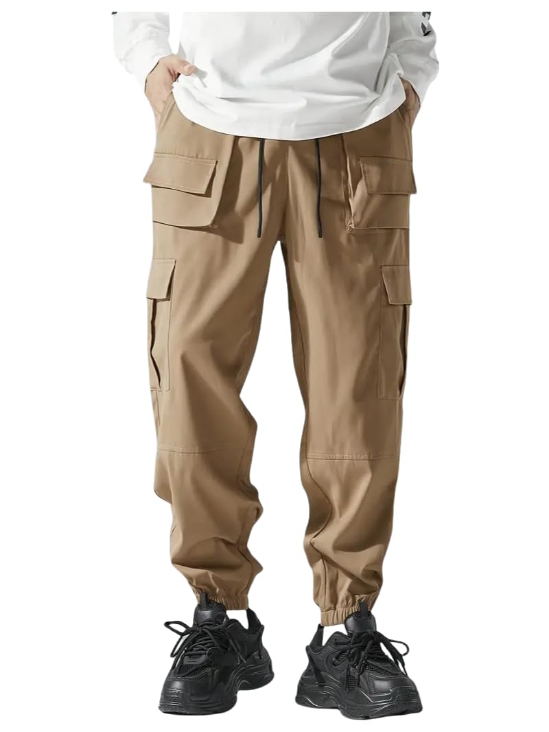 Indoprimo Men Cargo || Men Cargo Pants || Men Cargo Pants Cotton || Cargos For Men || Men Cargo Trouser - Paris (In, Alpha, Xl, 