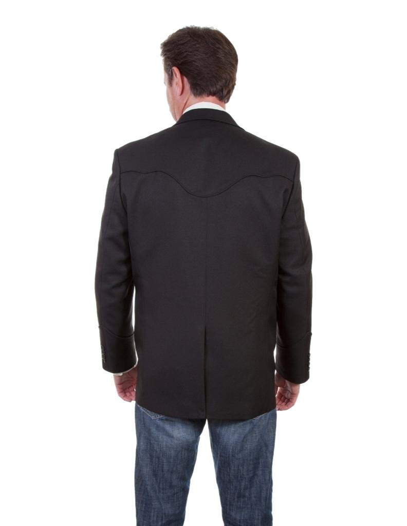 SOLID BLAZER W/TONAL PIPING