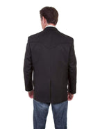 SOLID BLAZER W/TONAL PIPING
