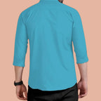Rebelify Double Pocket MenS Casual Shirt - Regular Fit, Solid Spread Collar, Versatile Everyday Wear, Comfortable And Stylish De