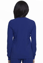 Dickies Scrub Jackets For Woman Snap Front Warm-up Jacket With 2 Pockets - DK305, S, Galaxy Blue