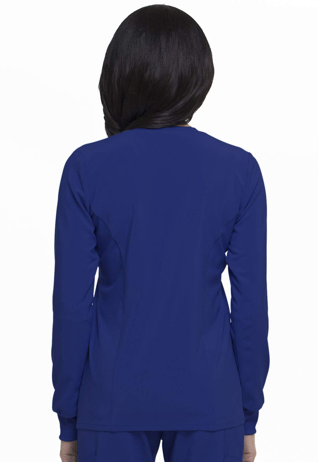 Dickies Scrub Jackets For Woman Snap Front Warm-up Jacket With 2 Pockets Plus Size - DK305, 5XL, Galaxy Blue