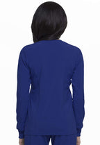 Dickies Scrub Jackets For Woman Snap Front Warm-up Jacket With 2 Pockets Plus Size - DK305, 5XL, Galaxy Blue