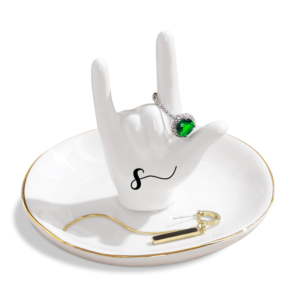PUDDING CABIN White Elephant Ring Holder Dish Ring Tray for Jewelry | Elephant Gifts for Women Christmas | Birthday Gifts for Wo
