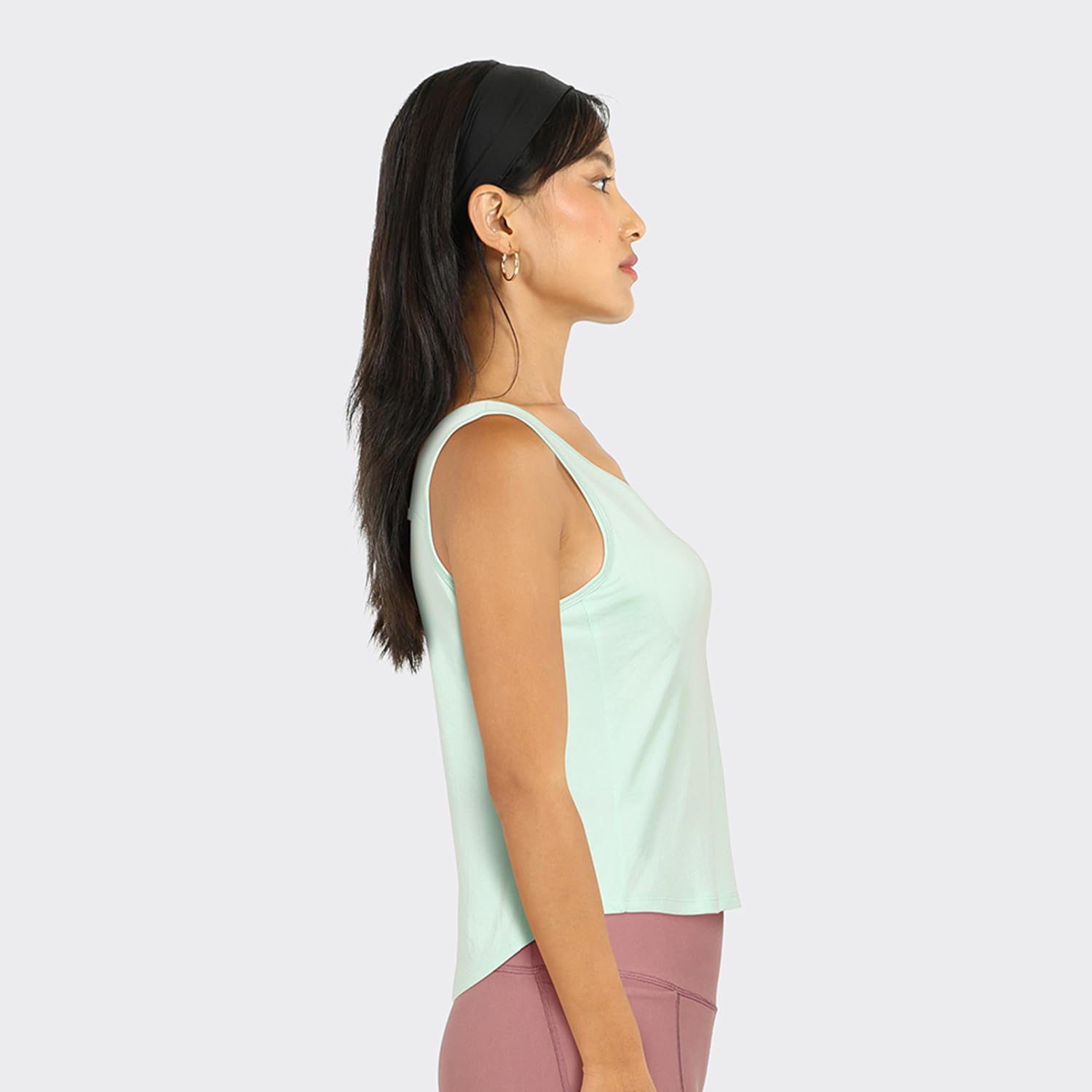BlissClub Step Up Tank | Two Layer Fabric | Modal-Polyester | Sleeveless | Sweat-Wicking