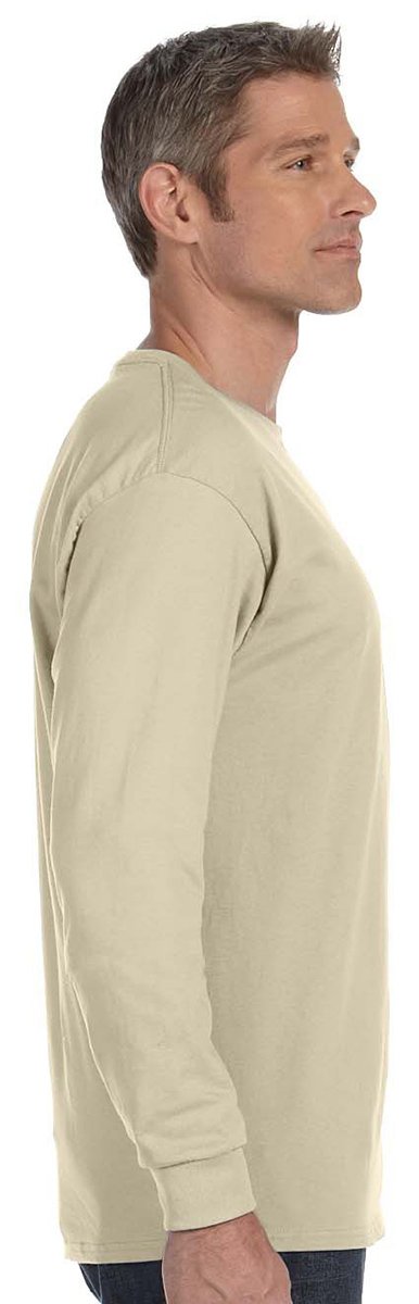 Unisex 61 oz Tagless Long-Sleeve T-Shirt - ASH - S(D0102H7NH92)