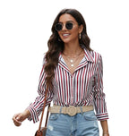 Indoprimo WomenS Striped Casual Stylish Shirt | Striped Western Shirt For Women