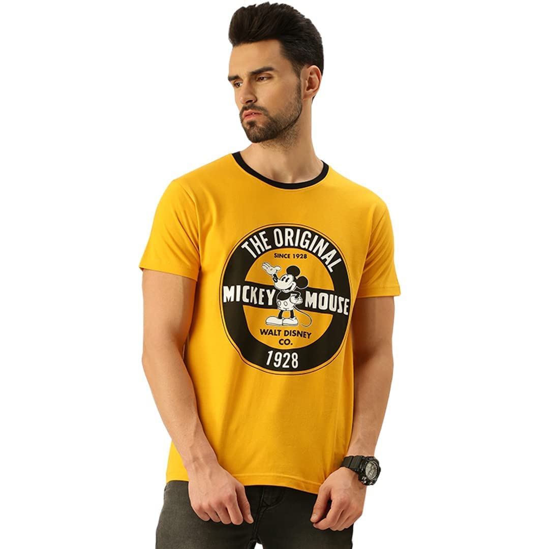 Veirdo Disney Og Mickey Official Disney Printed Regular Fit Halfsleeves T-Shirt in Colour's/Boys