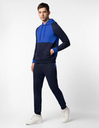 FYLTR Mens Colourblock Hoodie & Jogger Casual Co-ord Set - Raglan Sleeve Detail | Utility Side Pockets | Full Sleeve