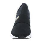 PUMA Women's Softride Sophia Slip On Sneaker Blk/Gld 6 Medium US