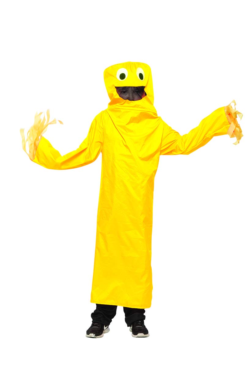 Seeing Red Wacky Waving Tube Guy Costume, Arm Flailing Tube Man, Funny Halloween Costume (Yellow - XX-Large)