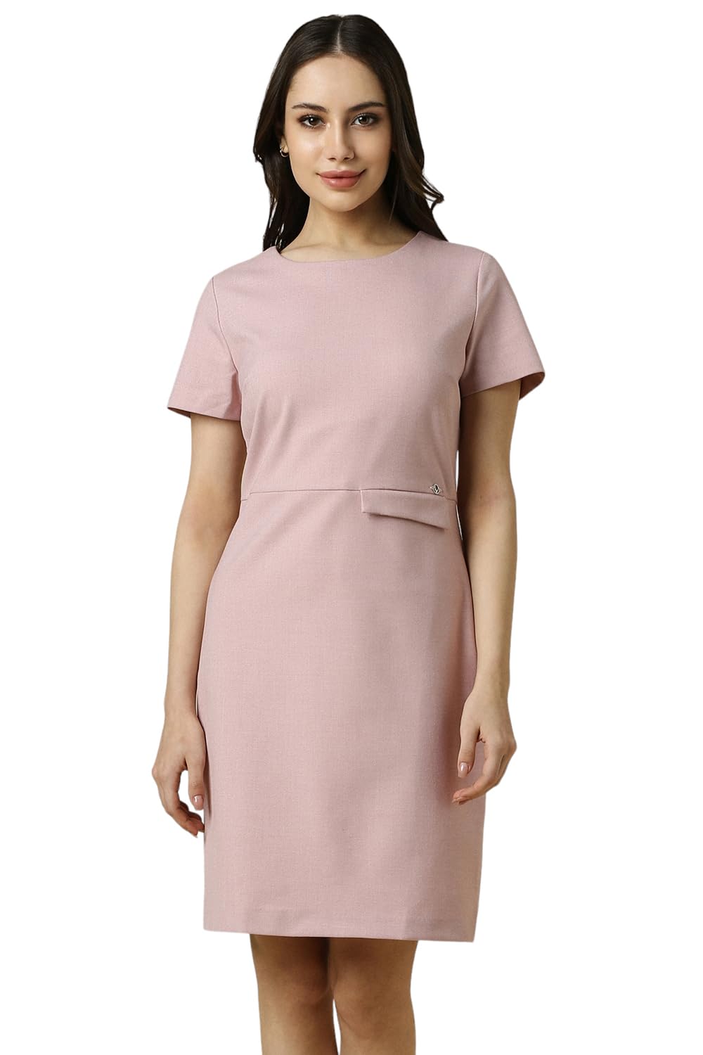 Allen Solly Women Regular Fit Solid Casual Polyester Half Sleeve Jumpsuit
