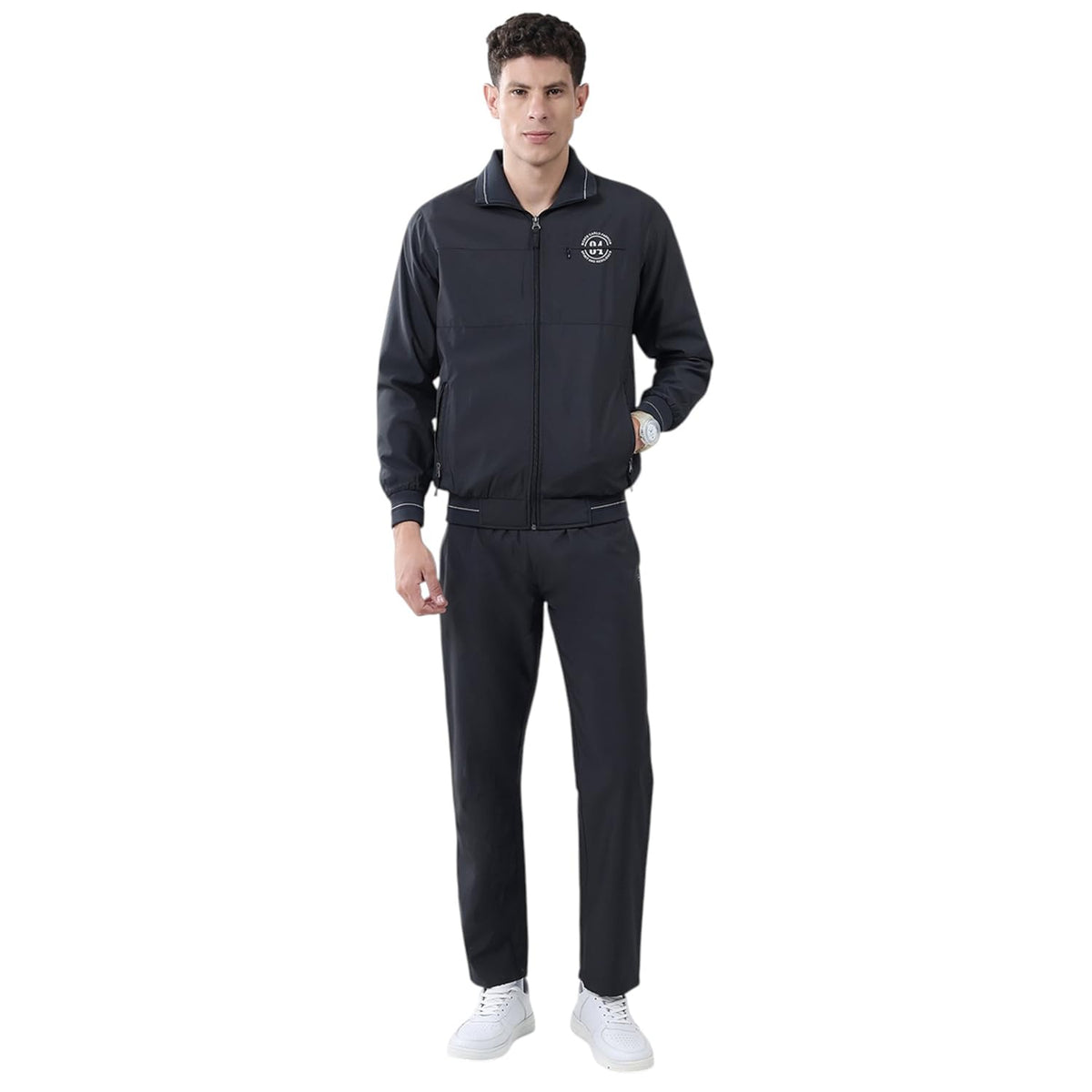 Monte Carlo MenS Regular Fit Tracksuit | Full Sleeve With Collar Neck | Solid Pattern | Stylish & Comfortable Perforamce Sport 