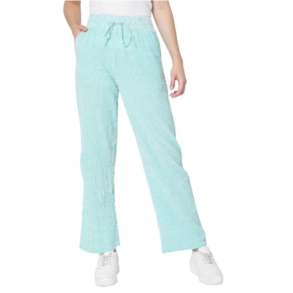 Vero Moda Cotton WomenS Regular Casual Style Pants (10275480-Prism Pink M)