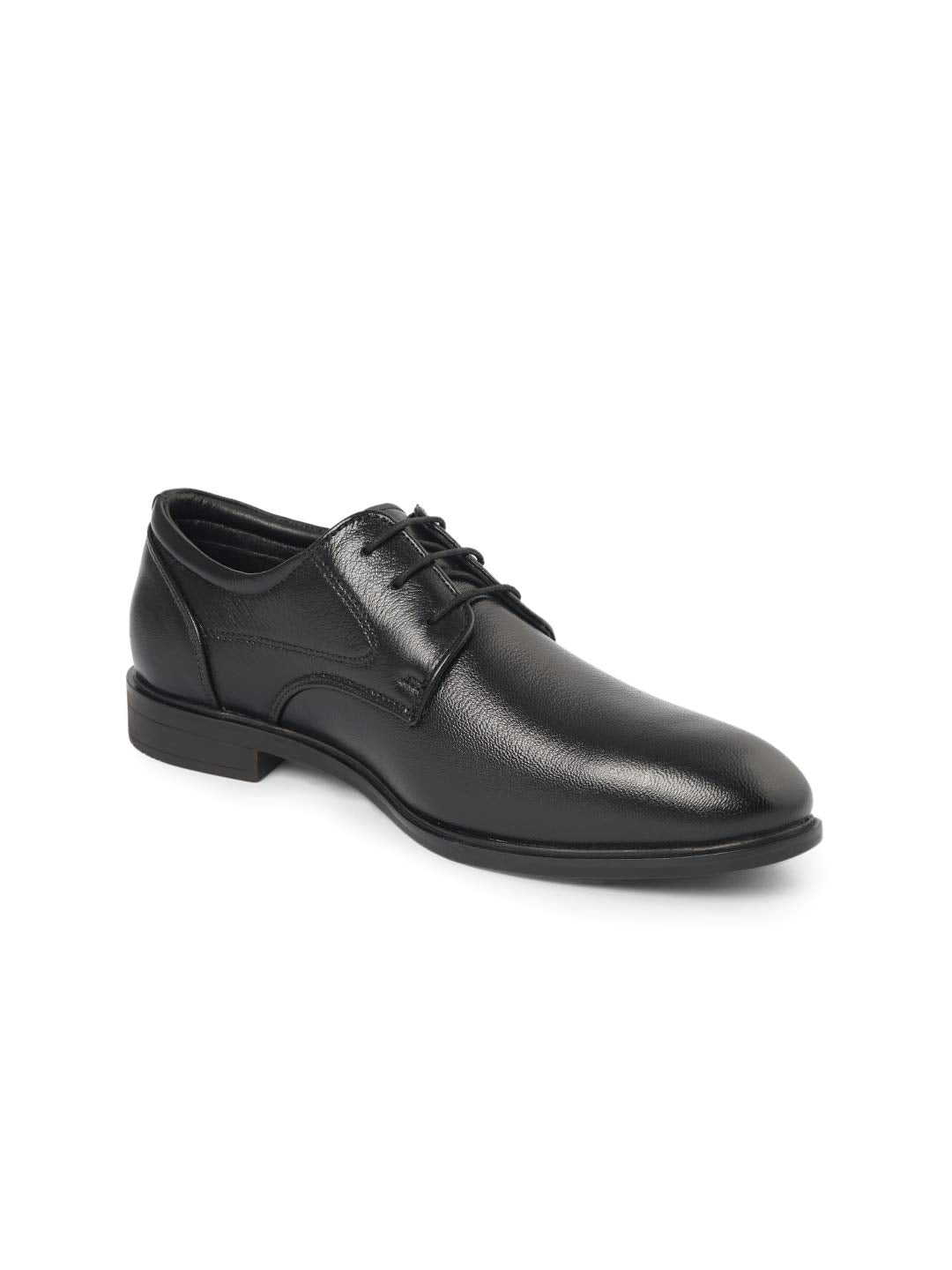 ID Black LaceUp Leather Formal Shoes for Men 9