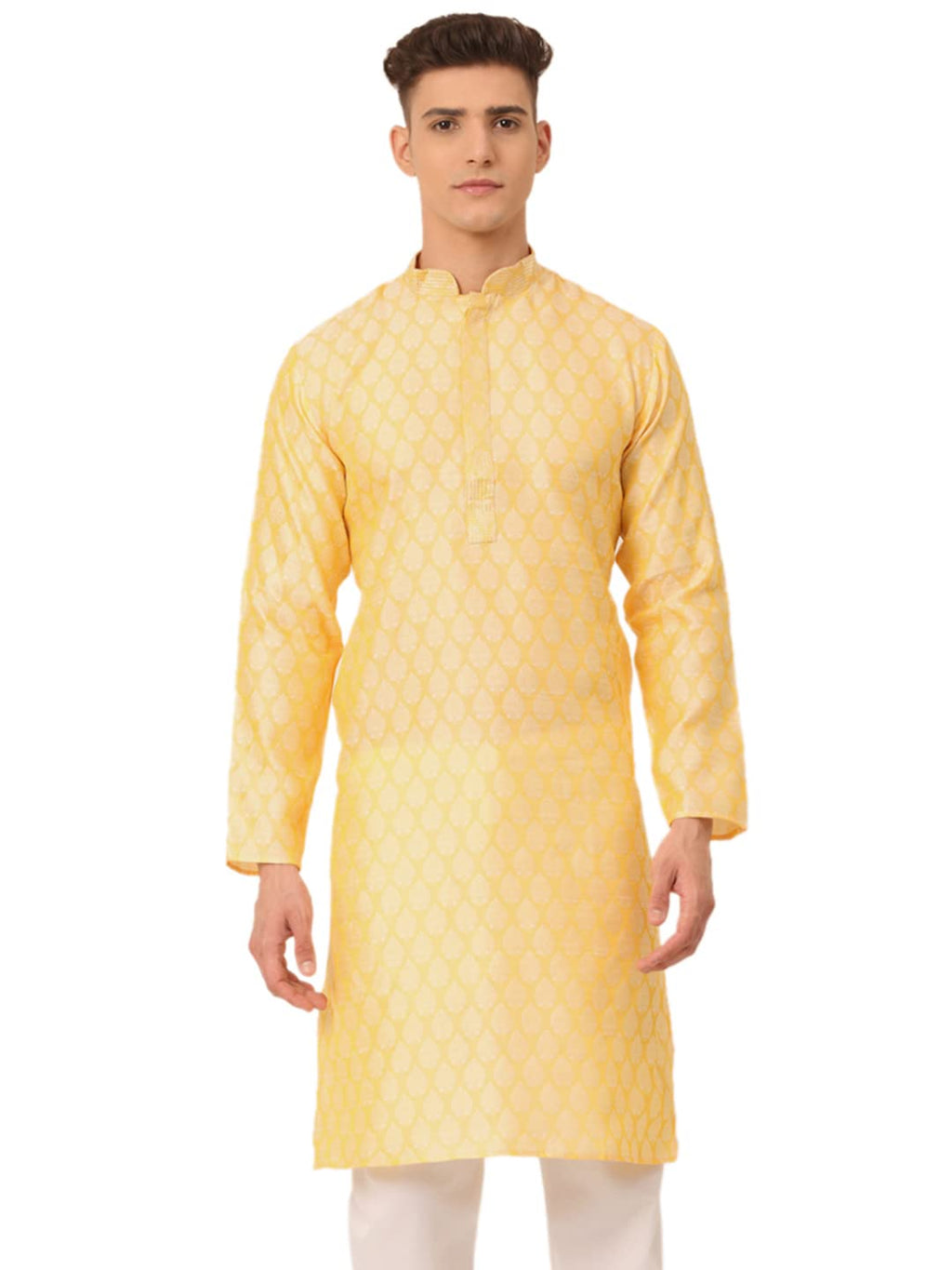Jompers Mens Collar Embroidered Kurta