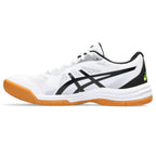 ASICS Men's Upcourt 5 Indoor Sport Shoe, 8, White/Safety Yellow