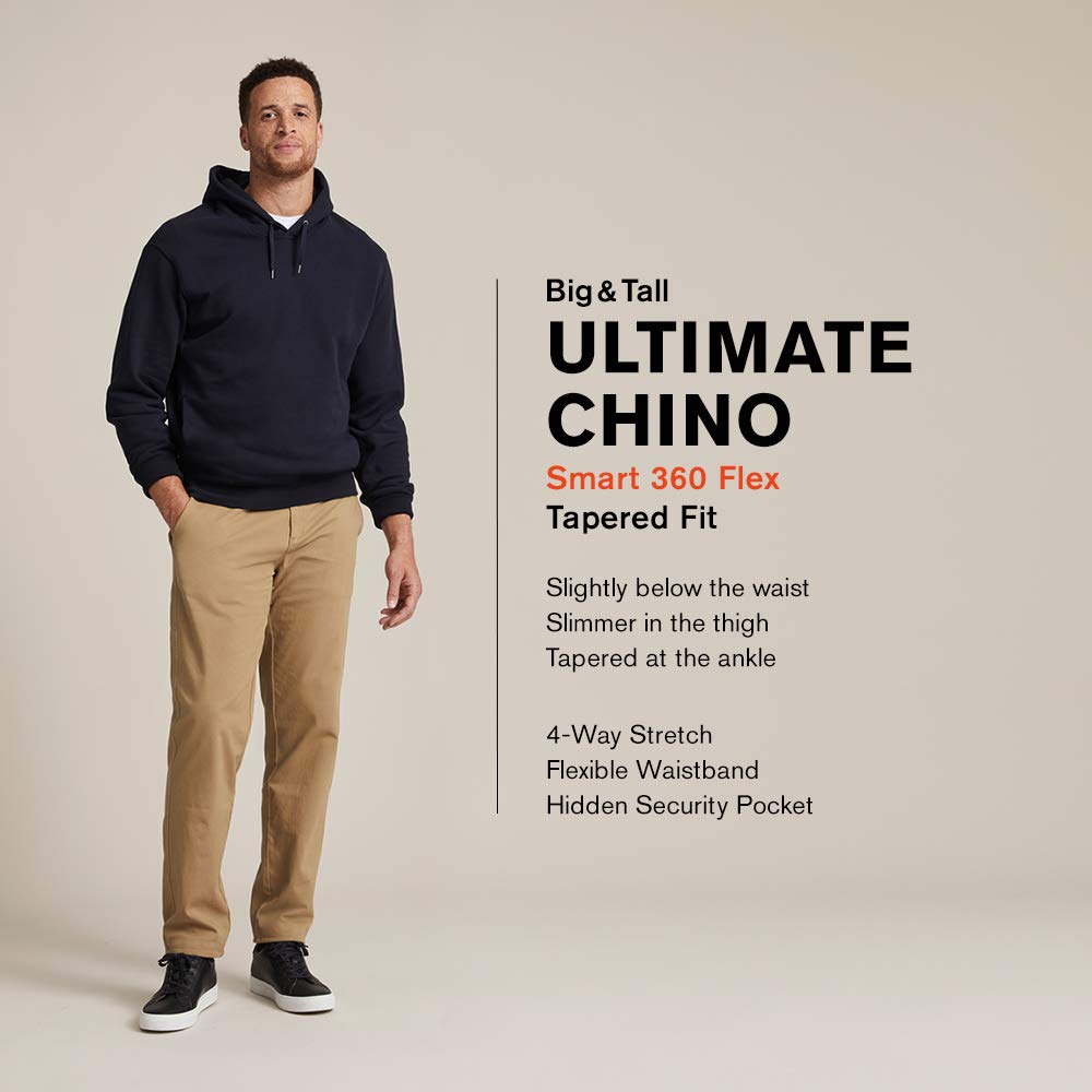 Dockers Men's Straight Fit Ultimate Chino with Smart 360 Flex (Regular and Big & Tall), Pembroke-Tapered, 40W x 36L