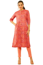 Soch Women Coloured Rayon Ethnic Motifs Printed Kurta