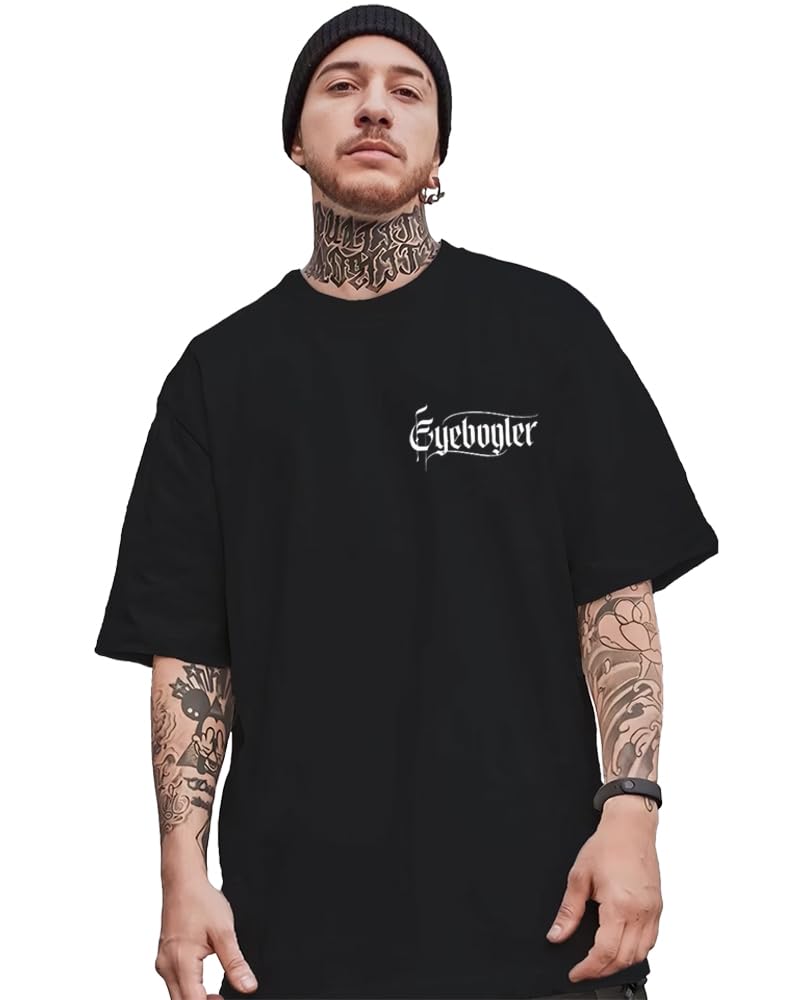Noble Monk Loose Fit Back Printed Round Neck T-Shirt For Men