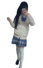 Beautifulfashionlife Womens high Waisted Stripes Slim A line Skirts Costumes (XL, Blue Mixed White Black)