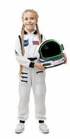 AEROSQUAD-Astronaut Helmet for Kids, Kids Space Helmet with LED Lights for Christmas Party, Movable Visor & Mission Sounds- Todd