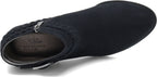 LifeStride womens Adriana Ankle Bootie, Black Micro, 10 Wide US