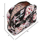 Vera Bradley Women's Cotton Large Cosmetic Makeup Organizer Bag, Botanical Paisley, One Size
