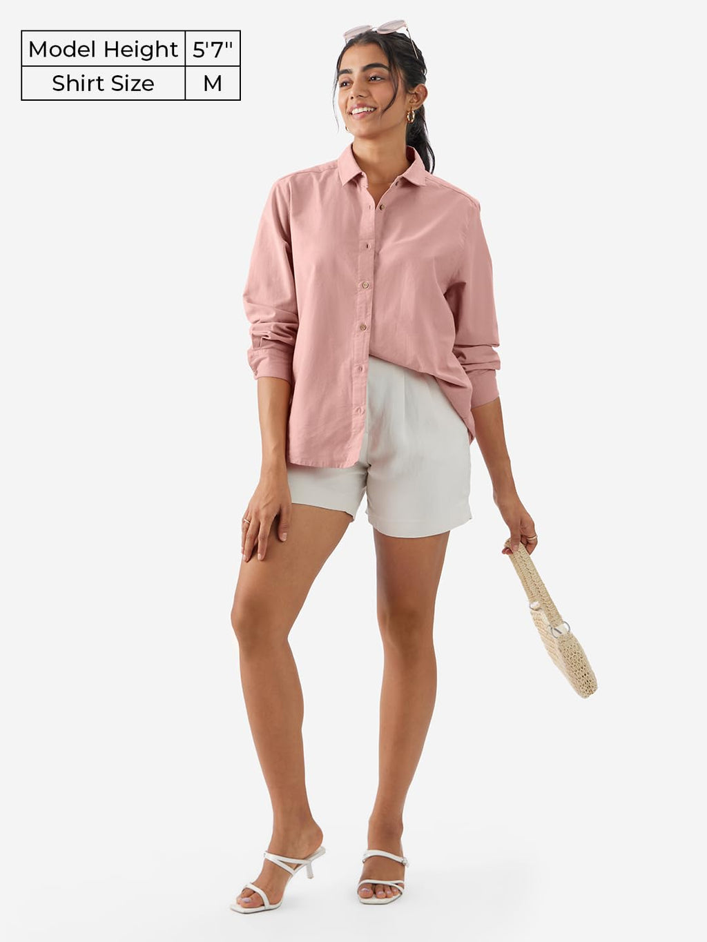 The Souled Store Rosewood Women and Girls Long Sleeve Collared Neck Button Down Regular Fit Cotton Linen Shirts