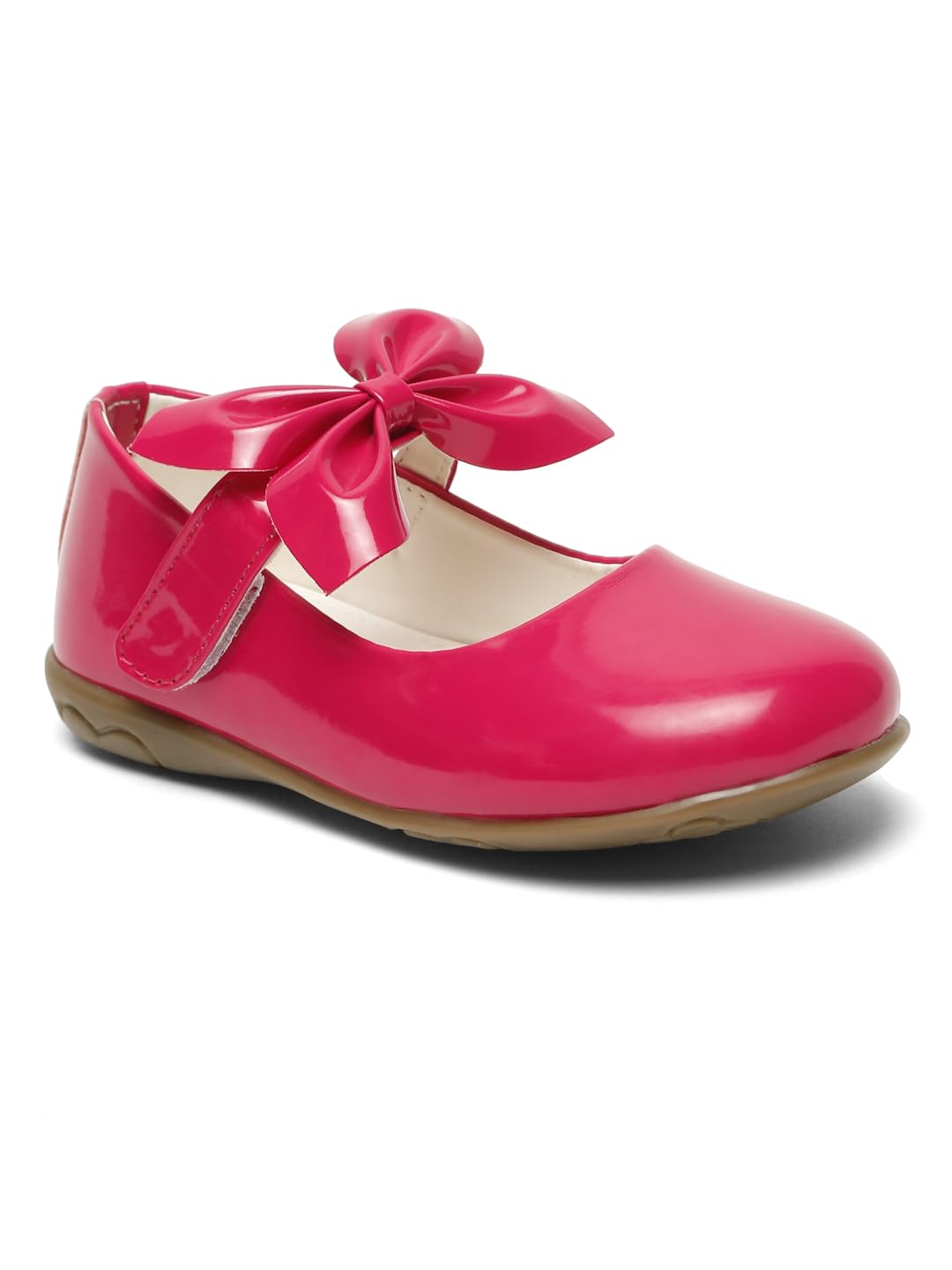 Quueenskids Kids Pink Ballarinas for Girls |Princess Style Ballerinas |SlipOn Ballet Flats 18-24