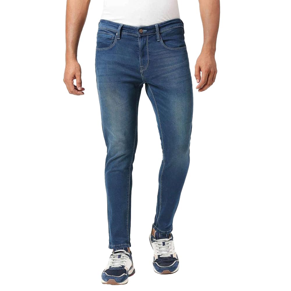 Pepe Jeans Light Wash Cotton Slim Fit MenS Jeans (Blue,Size_38)