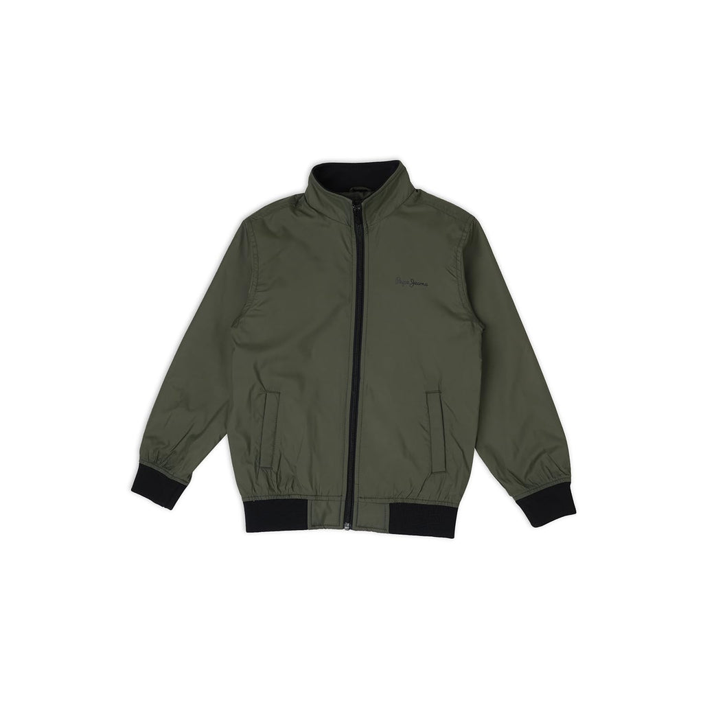 Pepe Jeans BoyS A-Line Coat (Pb401260_Olive Green Night