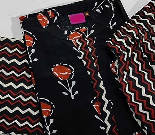 Anni Designer Women'S Cotton Straight?Kurta With Palazzo (Kur106)