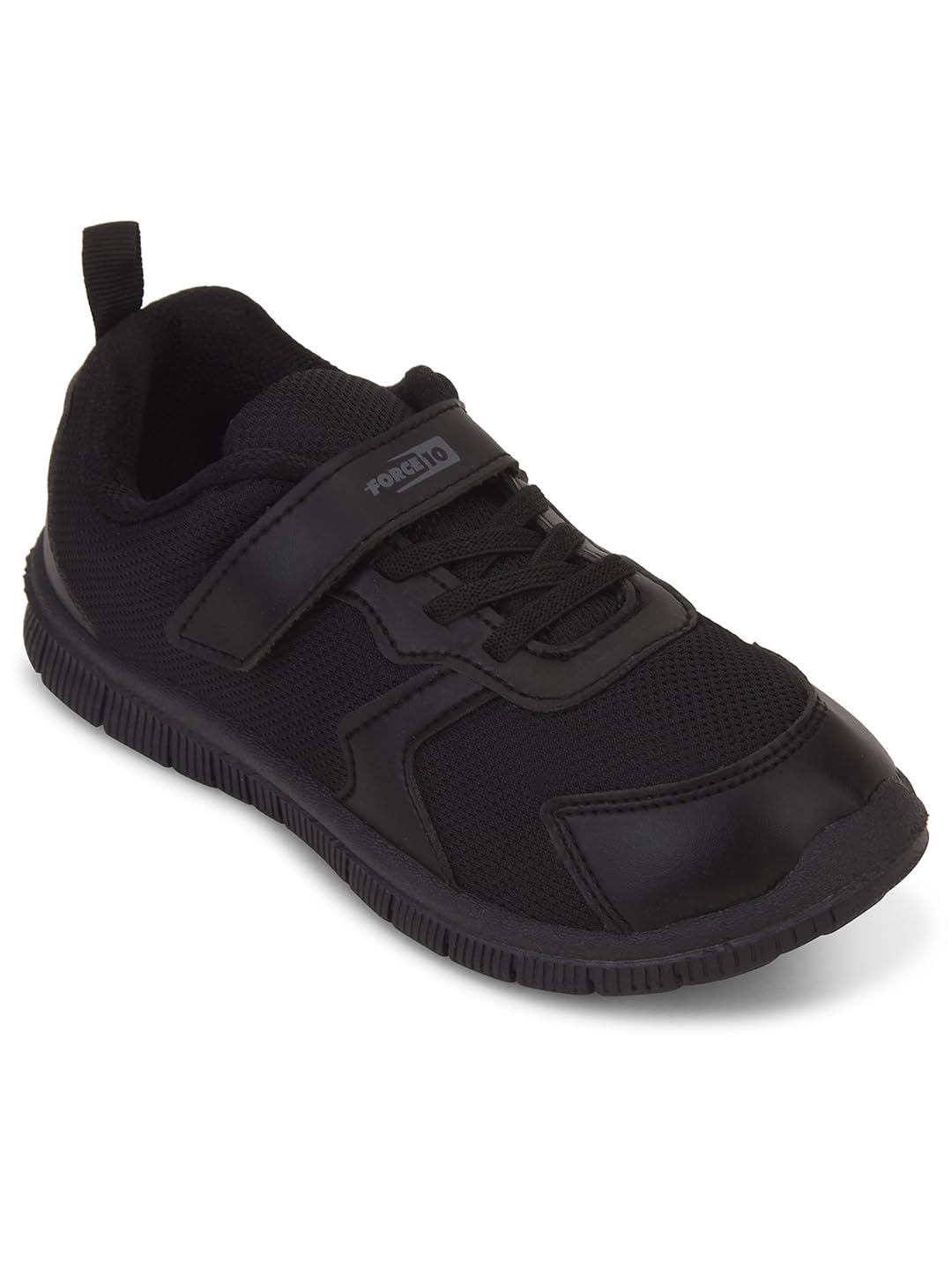Liberty Force 10 Tiger Kids Black School Non Lacing 3 3